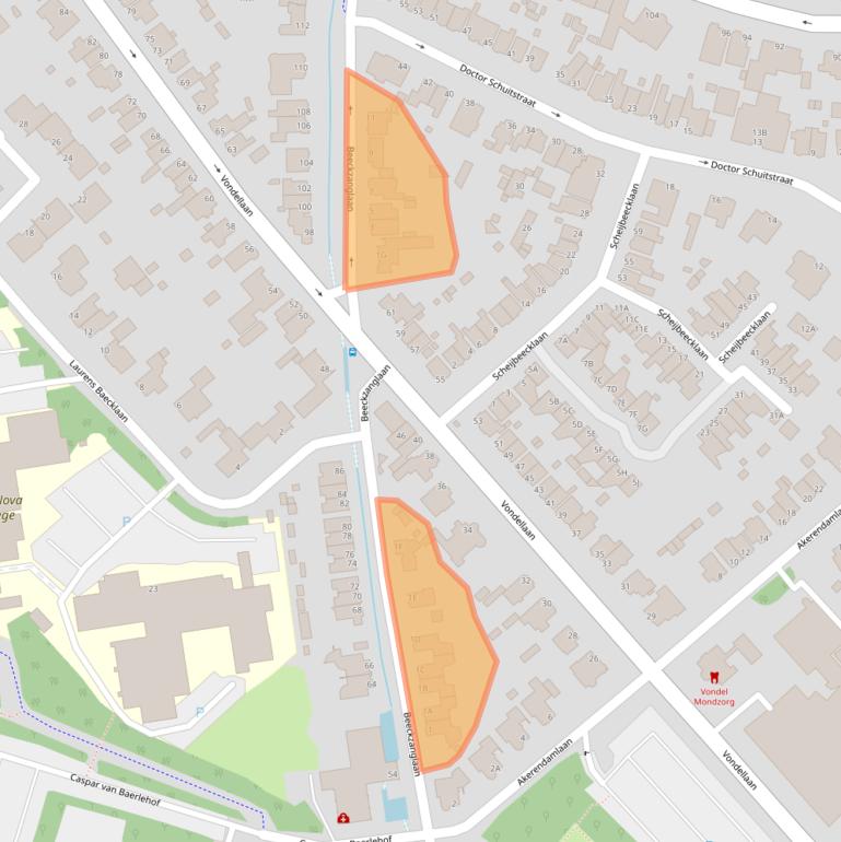 Kaart van postcodegebied 1942LS.