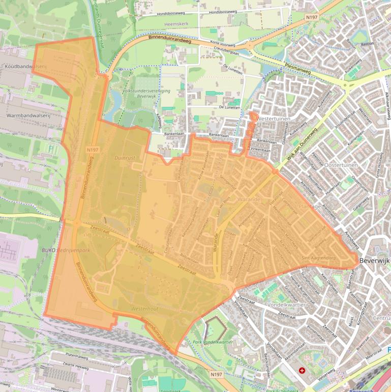 Kaart van postcodegebied 1943.