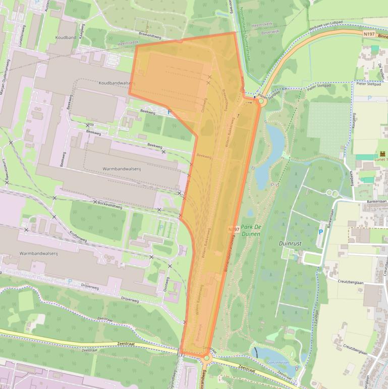 Kaart van postcodegebied 1943AD.