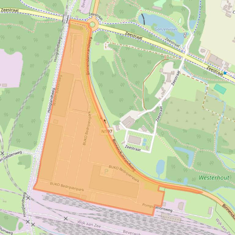 Kaart van postcodegebied 1943AG.