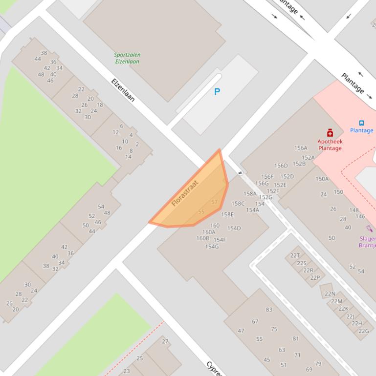 Kaart van postcodegebied 1943LG.