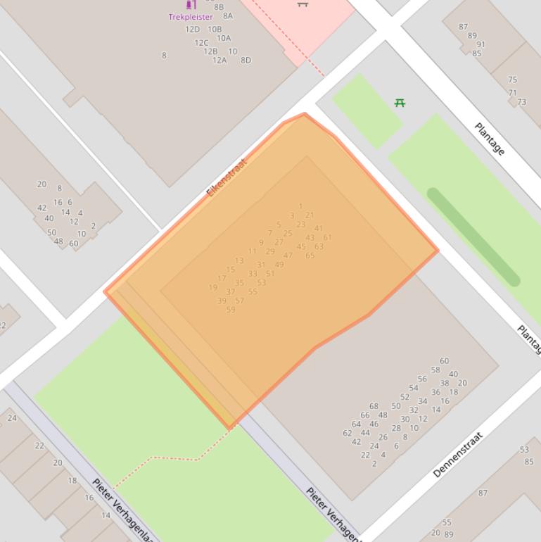 Kaart van postcodegebied 1943LT.