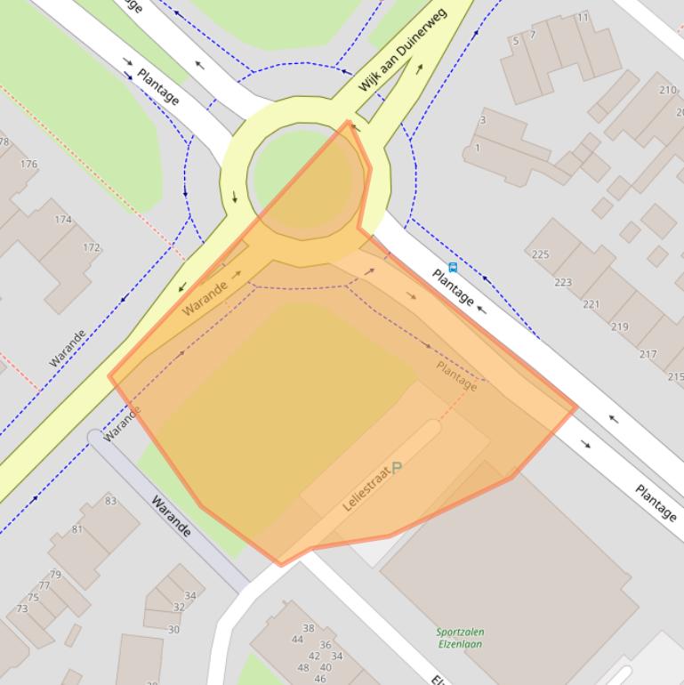 Kaart van postcodegebied 1943LW.