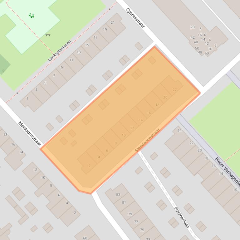 Kaart van postcodegebied 1943LX.