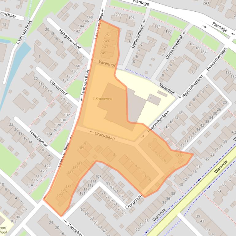 Kaart van postcodegebied 1943MH.