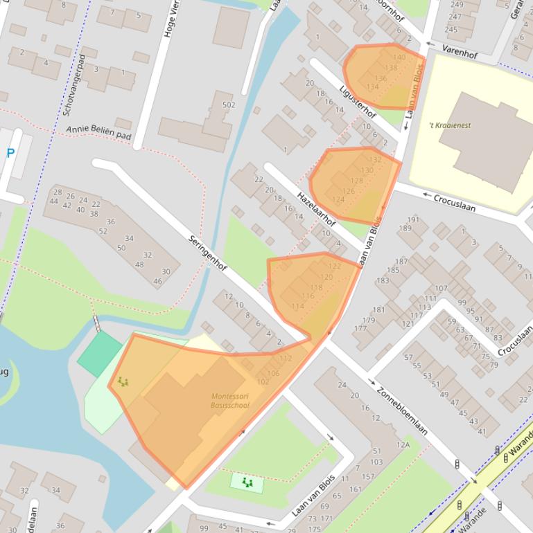 Kaart van postcodegebied 1943MN.