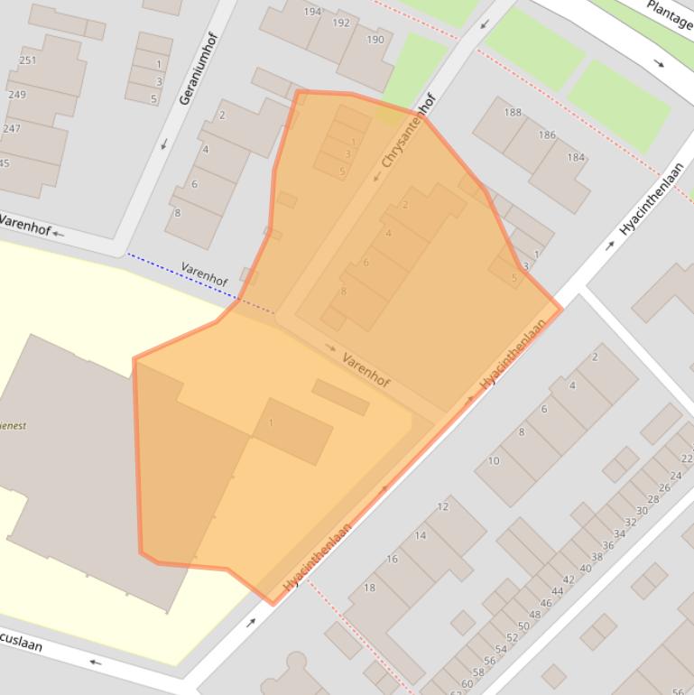 Kaart van postcodegebied 1943MR.