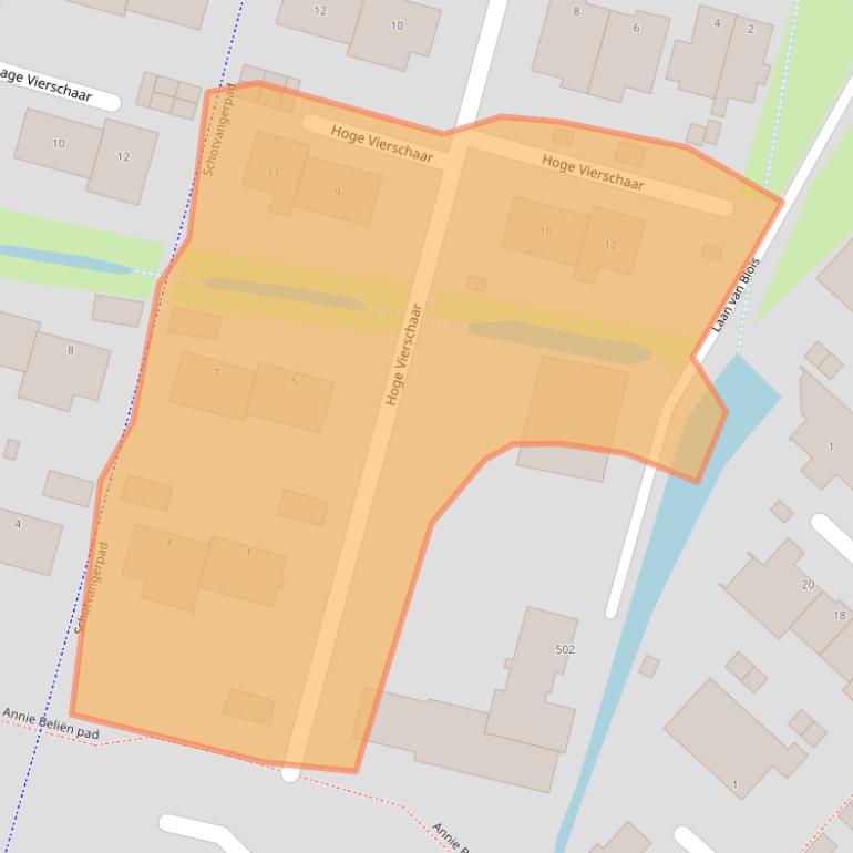 Kaart van postcodegebied 1943NG.