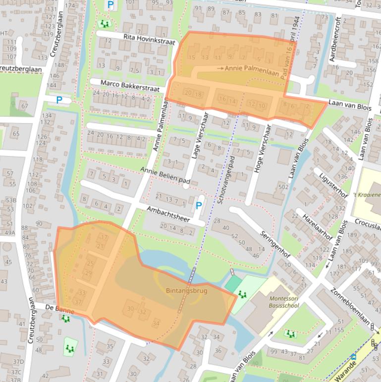 Kaart van postcodegebied 1943NK.