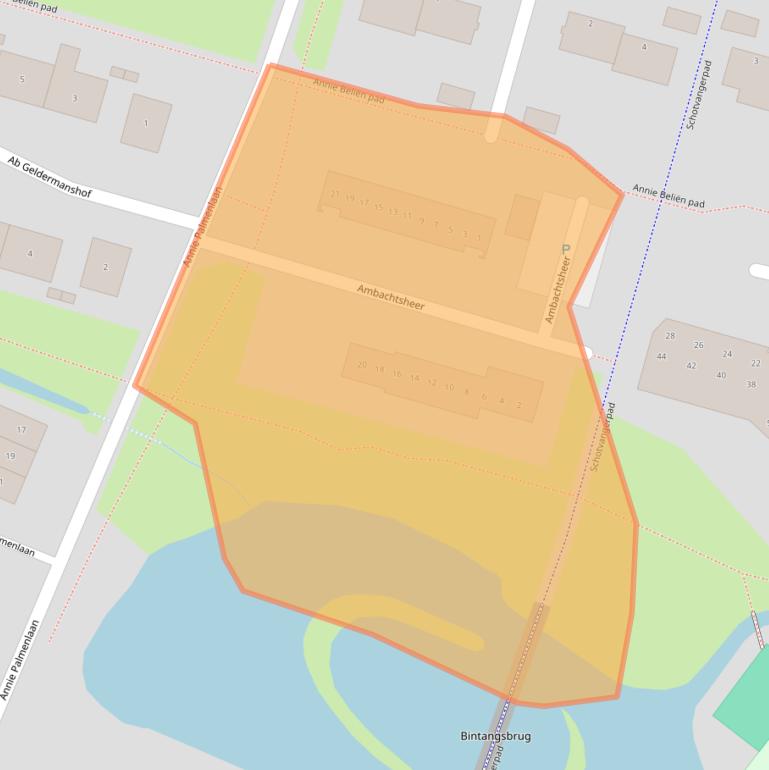 Kaart van postcodegebied 1943NM.