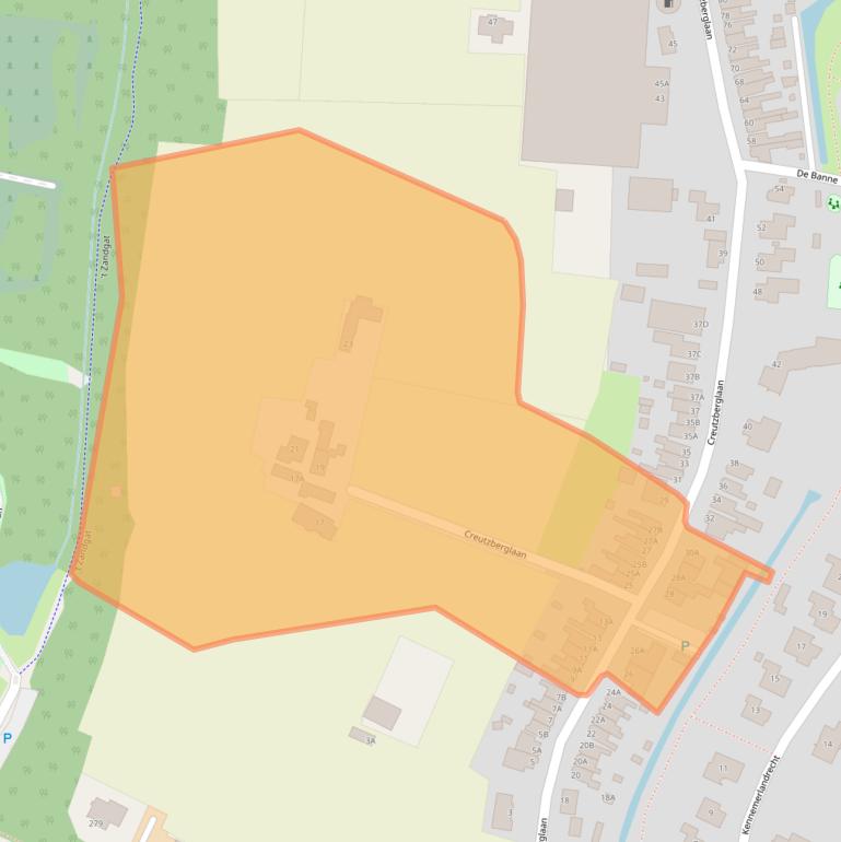 Kaart van postcodegebied 1943NR.