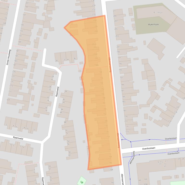 Kaart van postcodegebied 1944DT.