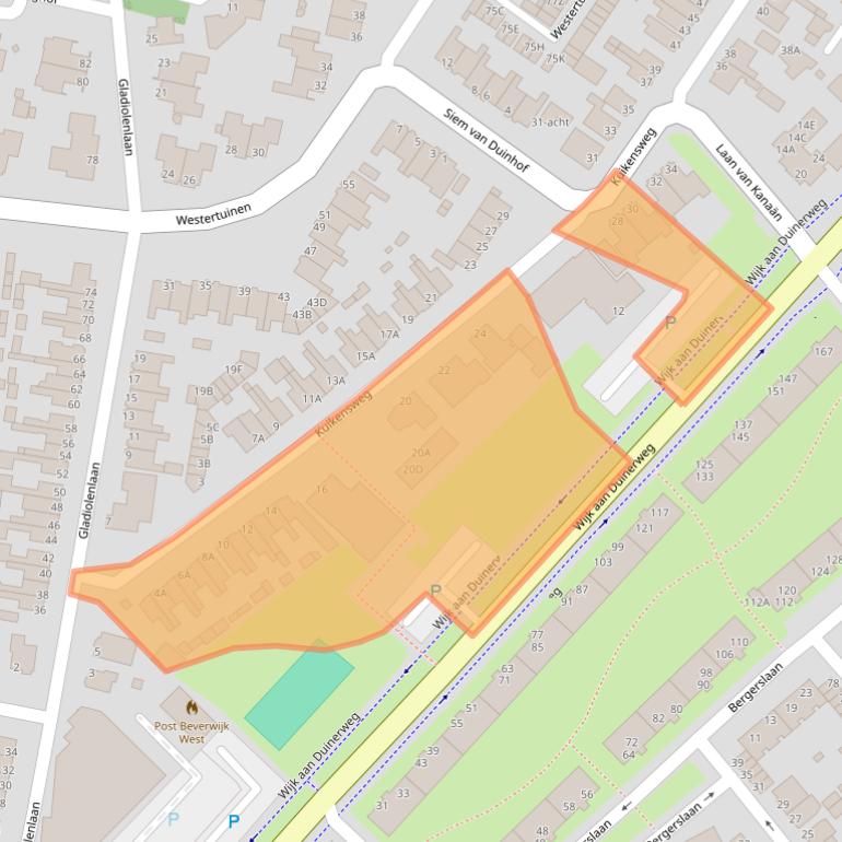 Kaart van postcodegebied 1944EL.