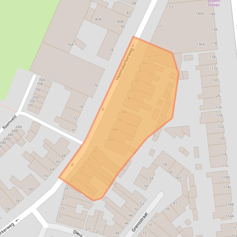 Kaart van postcodegebied 1944GT.