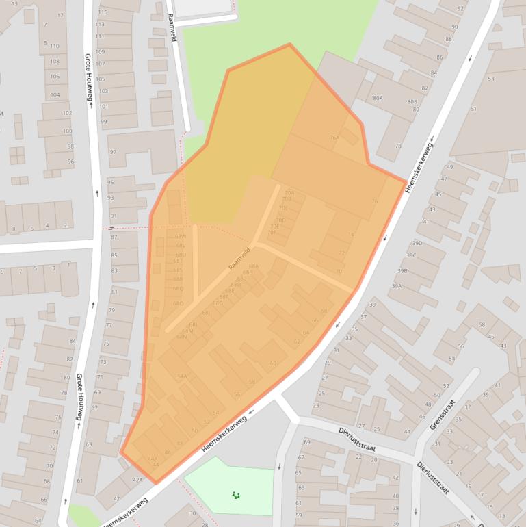 Kaart van postcodegebied 1944GW.