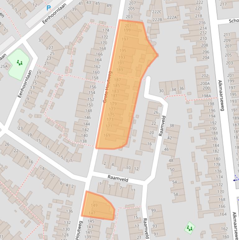 Kaart van postcodegebied 1944HD.