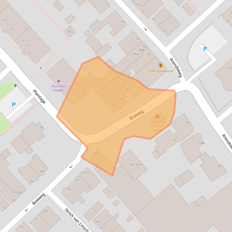 Kaart van postcodegebied 1944JK.