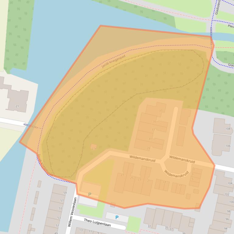 Kaart van postcodegebied 1944KL.