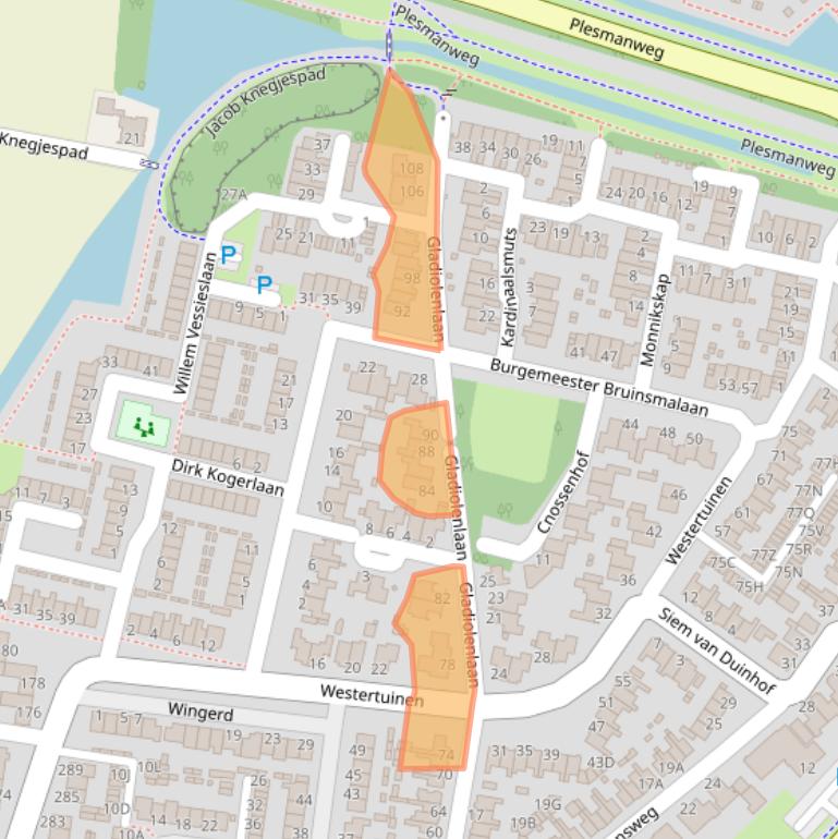 Kaart van postcodegebied 1944KZ.