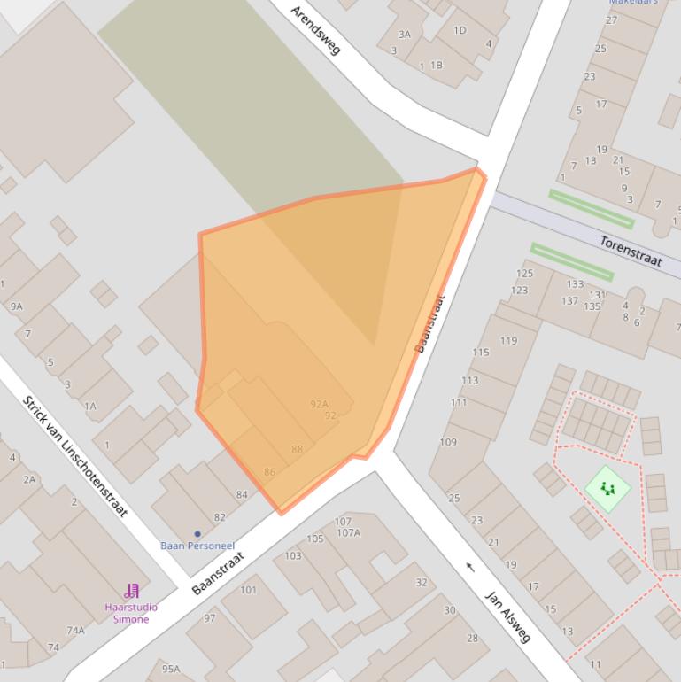 Kaart van postcodegebied 1944LA.