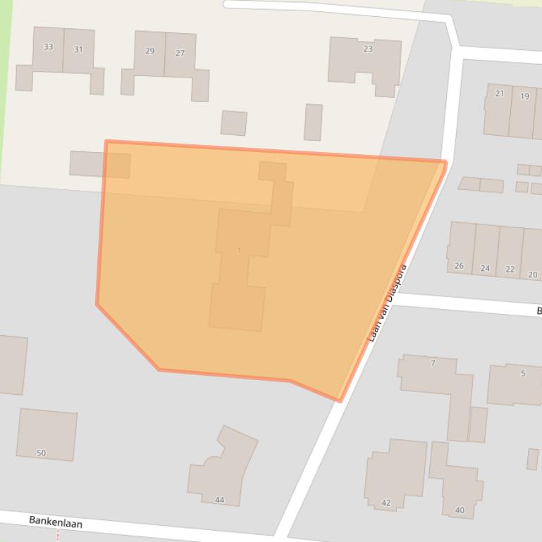 Kaart van postcodegebied 1944LP.