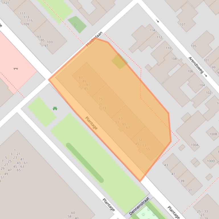 Kaart van postcodegebied 1944LT.