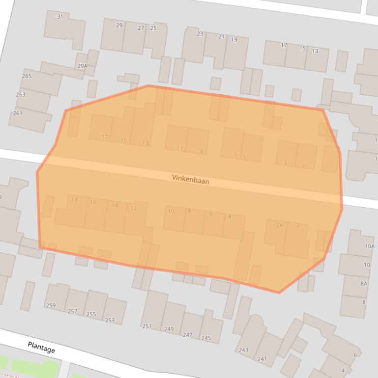 Kaart van postcodegebied 1944MD.