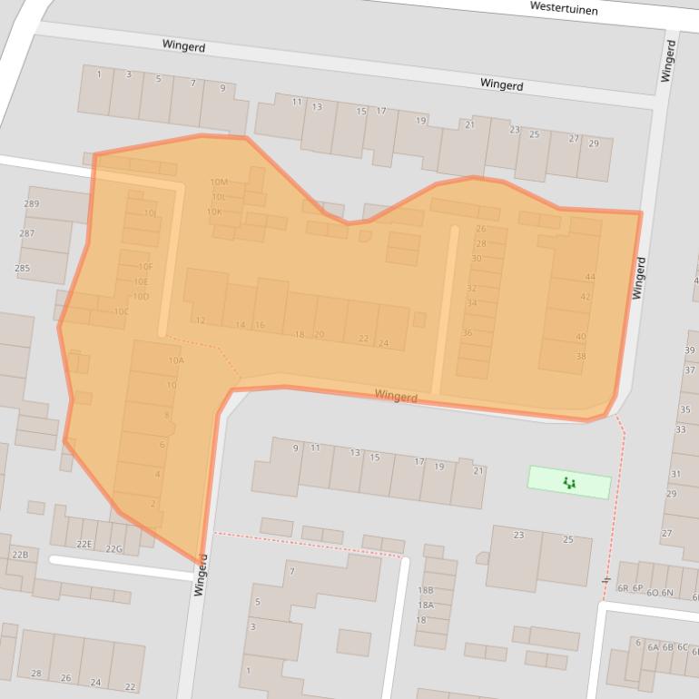 Kaart van postcodegebied 1944ND.