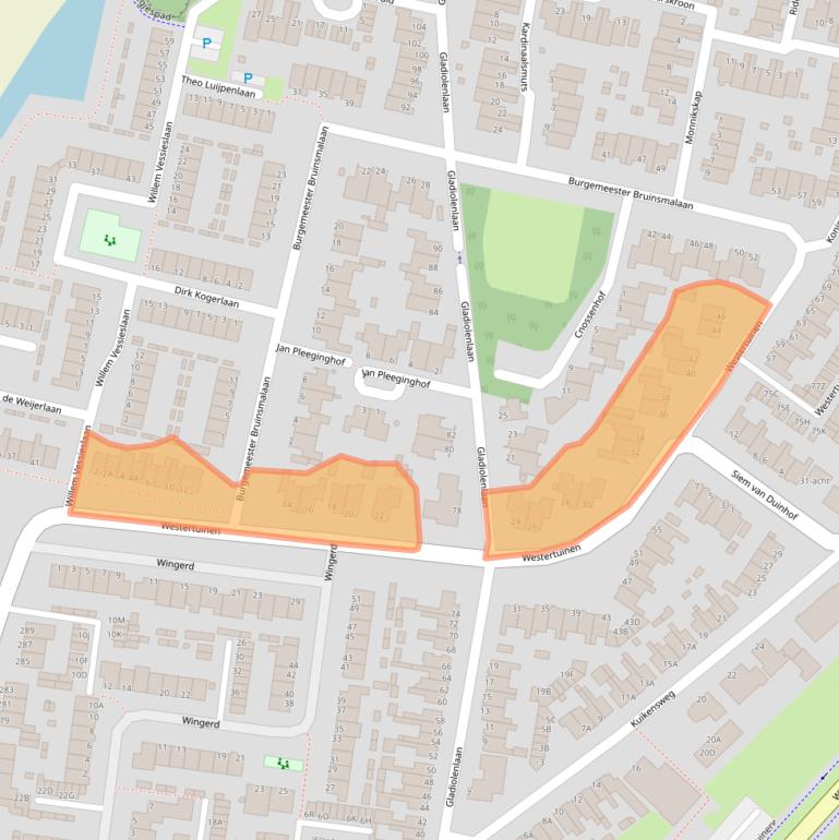 Kaart van postcodegebied 1944NH.