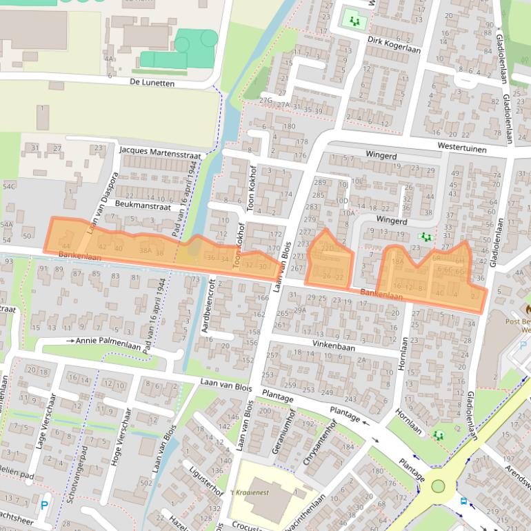 Kaart van postcodegebied 1944NM.