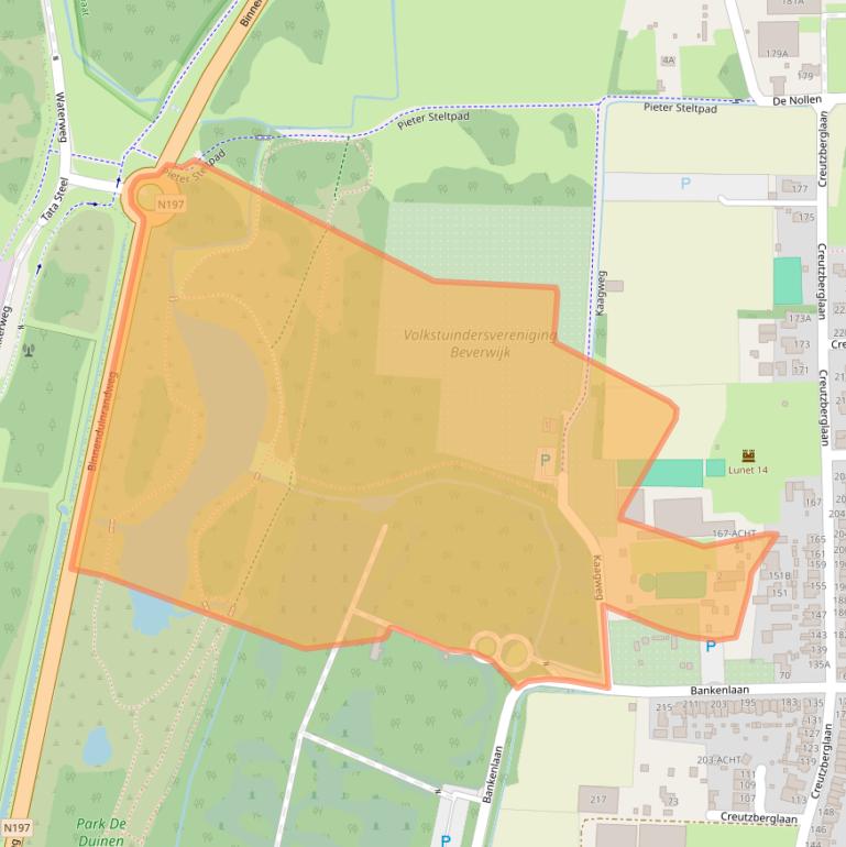 Kaart van postcodegebied 1944NP.