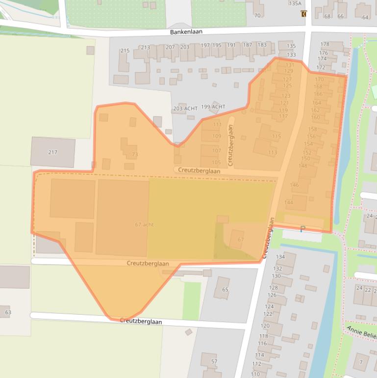 Kaart van postcodegebied 1944NW.