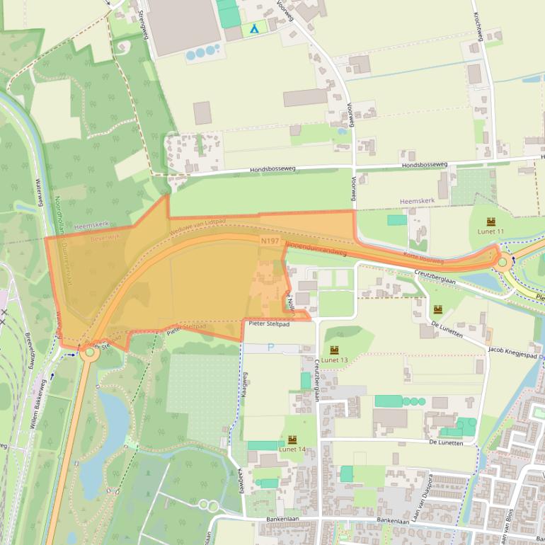 Kaart van postcodegebied 1944PB.