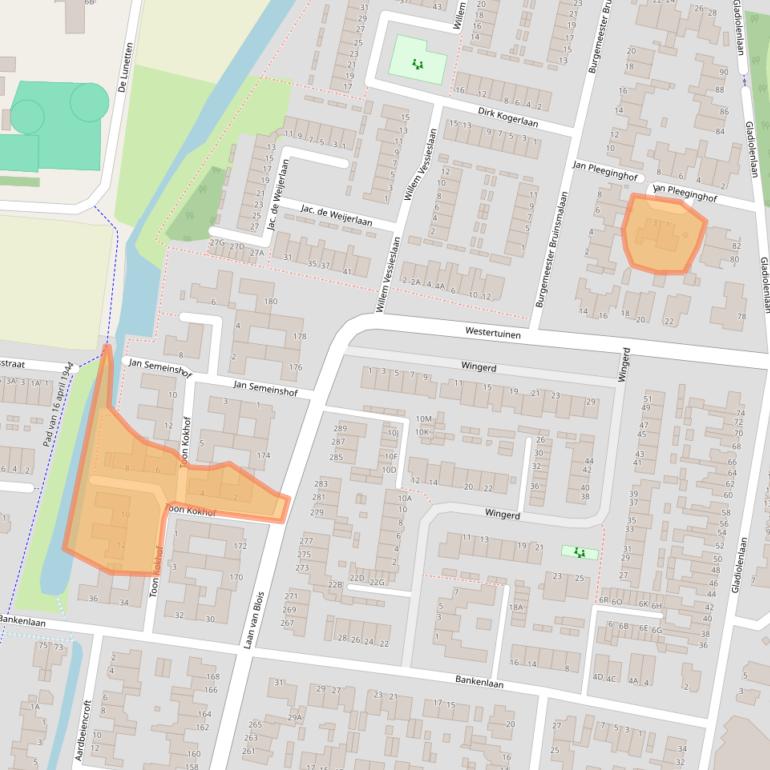 Kaart van postcodegebied 1944PE.