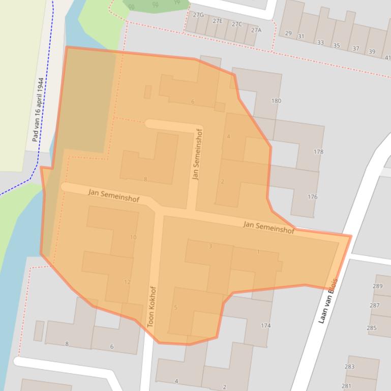 Kaart van postcodegebied 1944PG.