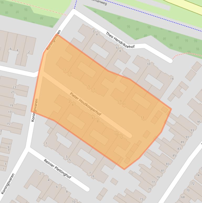 Kaart van postcodegebied 1944PL.