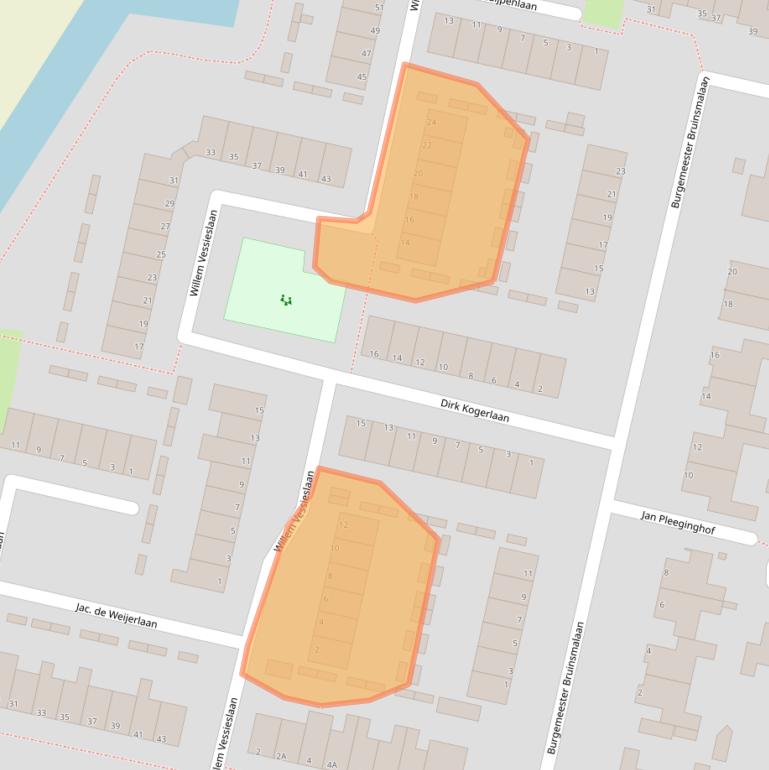 Kaart van postcodegebied 1944PW.