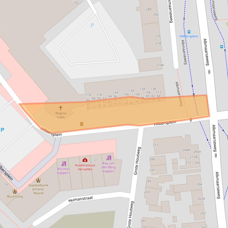 Kaart van postcodegebied 1944RC.