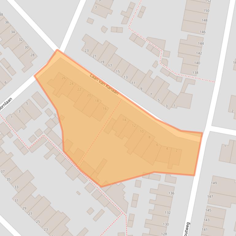 Kaart van postcodegebied 1944RR.