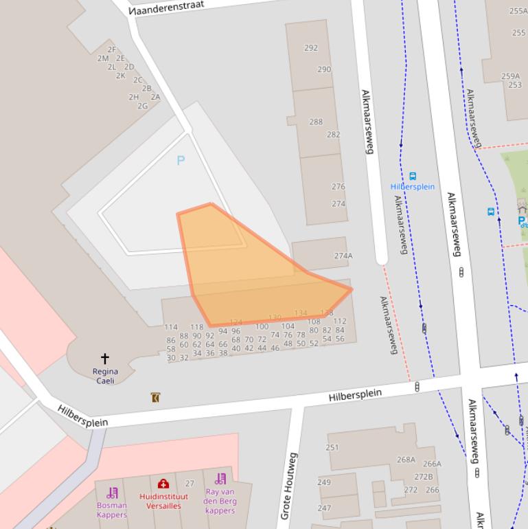 Kaart van postcodegebied 1944RZ.