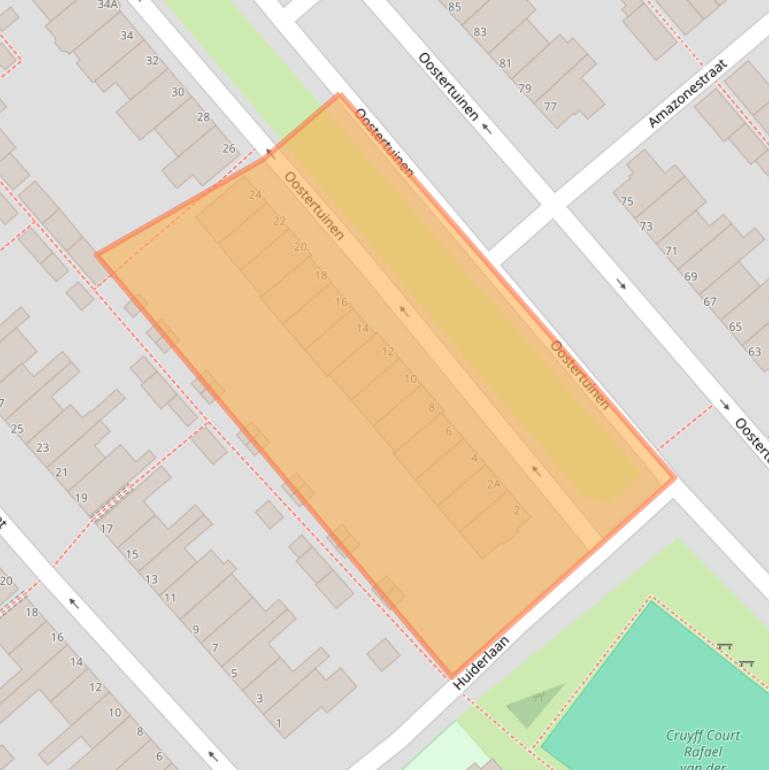 Kaart van postcodegebied 1944SE.