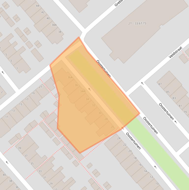 Kaart van postcodegebied 1944SG.