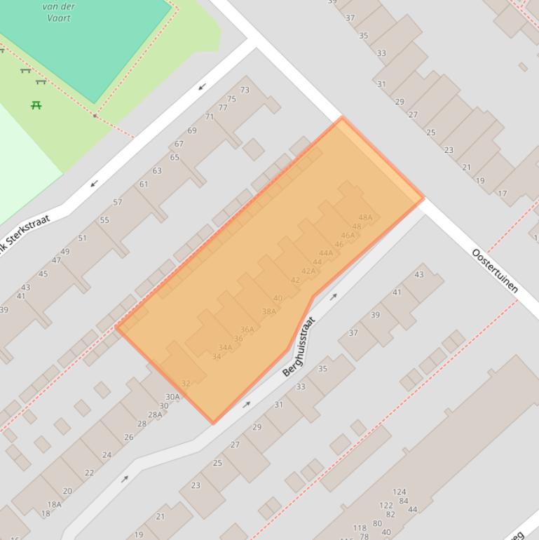 Kaart van postcodegebied 1944SV.