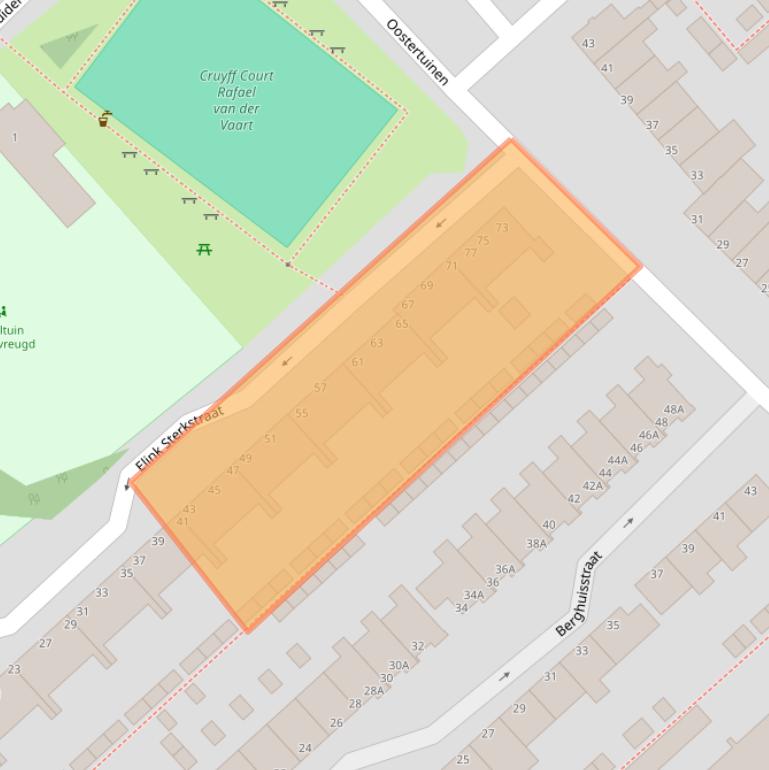 Kaart van postcodegebied 1944SZ.