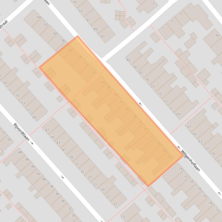 Kaart van postcodegebied 1944TE.