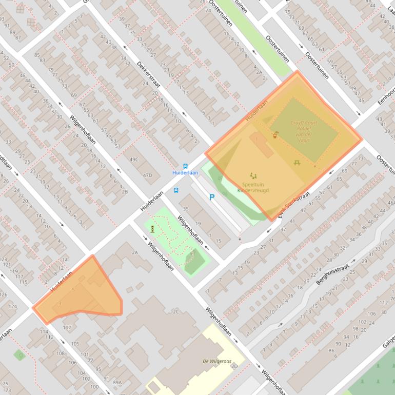 Kaart van postcodegebied 1944TH.