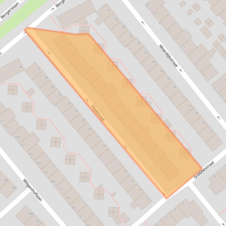 Kaart van postcodegebied 1944VE.