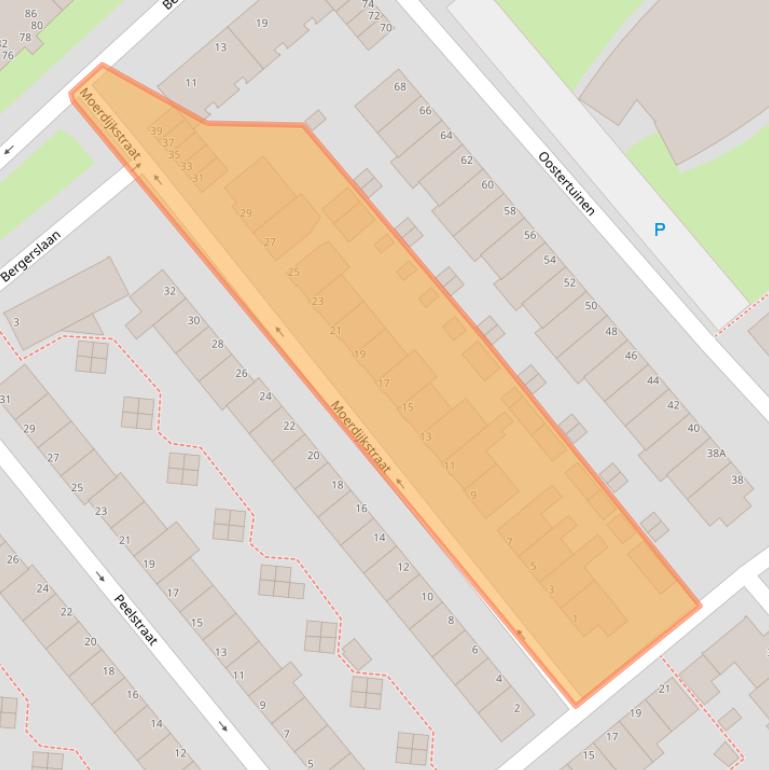 Kaart van postcodegebied 1944VH.