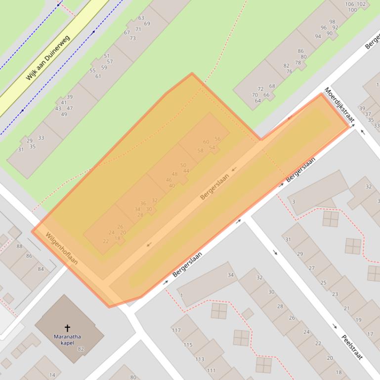 Kaart van postcodegebied 1944VN.