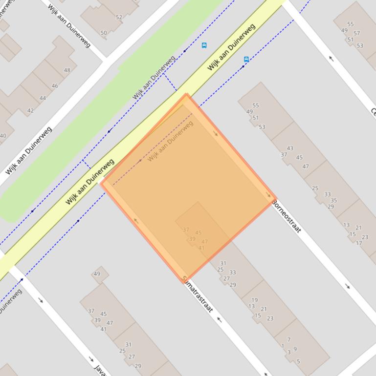 Kaart van postcodegebied 1944WH.